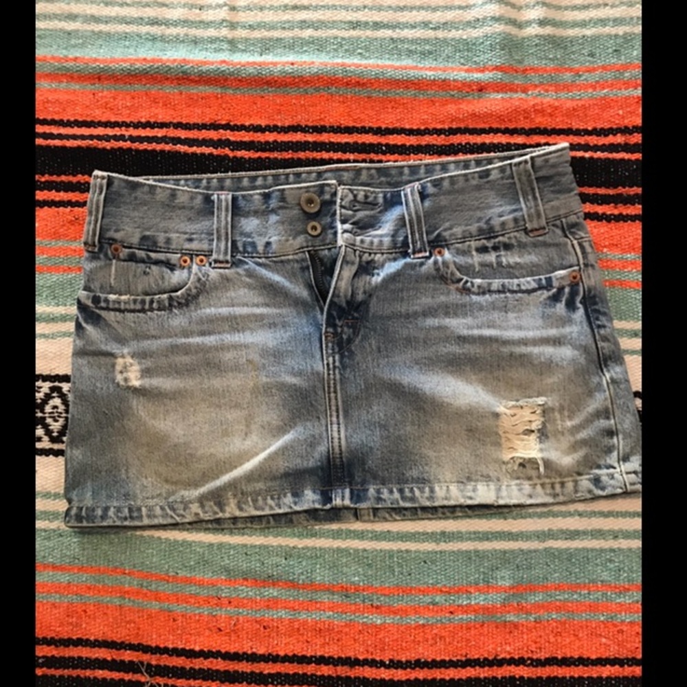 Jean mini skirt 💜